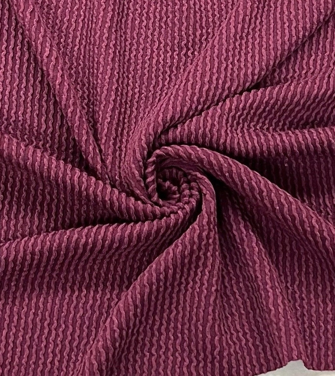 WAVED RIB KNIT Rib Knit Stretchy Fabric Rib Fabric Fabric by the Yard ...