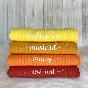 RIB KNIT | 4x2 | light weight | stretchy | ribbed knit | fabric by the yard/ half yard