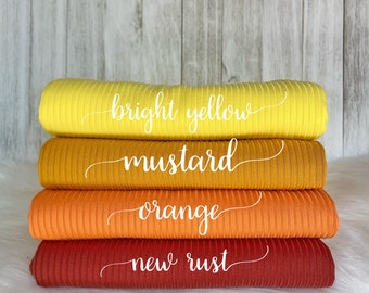 RIB KNIT | 4x2 | light weight | stretchy | ribbed knit | fabric by the yard/ half yard