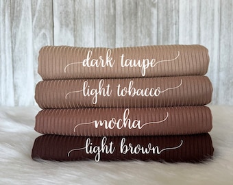 RIB KNIT | 4x2 | light weight | stretchy | ribbed knit | fabric by the yard/ half yard