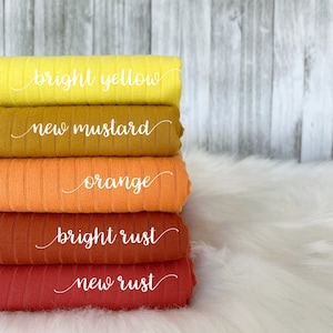 Rib Knit 8x2 BRUSHED KNIT Rib Knit | Soft Fabric | Fabric by the Yard ...