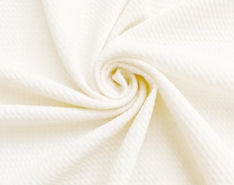 BULLET off White | Liverpool | Stretch Fabric | Spandex | Solid Fabric | Textured fabric | Bows fabric | Liverpool fabric