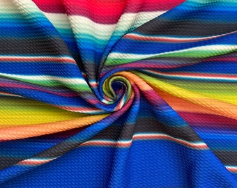 BULLET Blue Serape | Textured Fabric Bullet fabric | Liverpool | Stretch Fabric | Spandex | Solid Fabric | prints Bullet Poly spandex