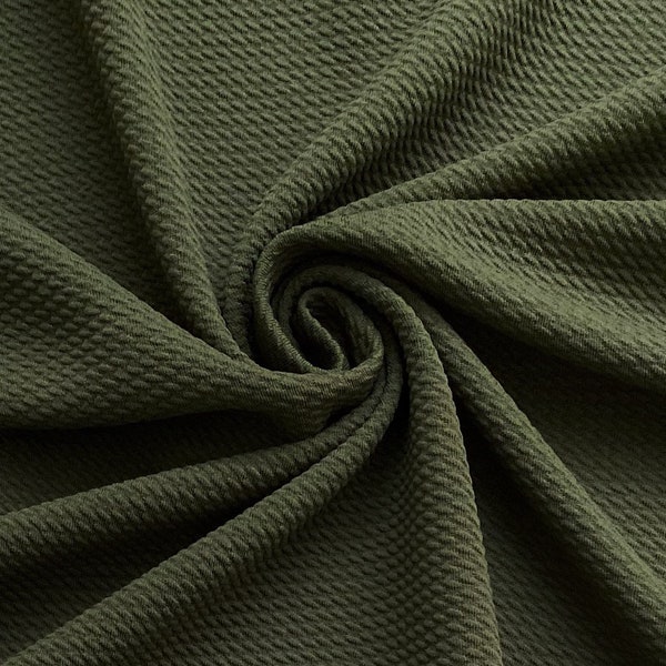 BULLET Olive | Liverpool | Stretch Fabric | Spandex | Solid Fabric | Textured fabric |liverpool fabric | poly spandex