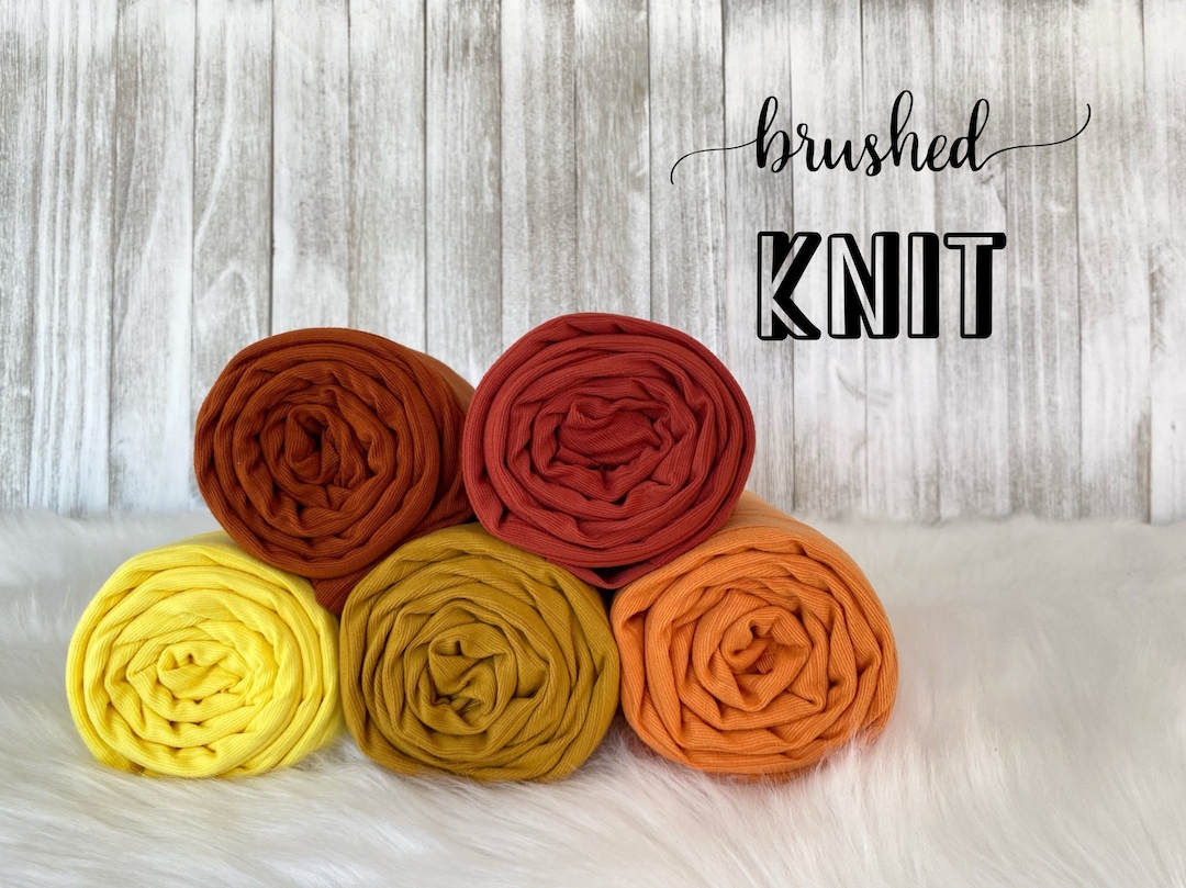 Rib Knit 8x2 BRUSHED KNIT Rib Knit | Soft Fabric | Fabric by the Yard ...