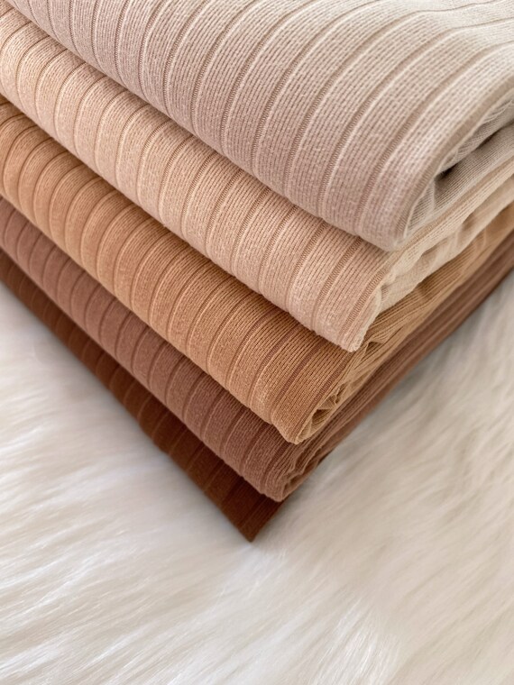 Rib Knit 8x2 BRUSHED KNIT Rib Knit | Soft Fabric | Fabric by