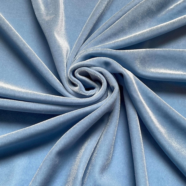 Blue Velvet Fabric - Etsy
