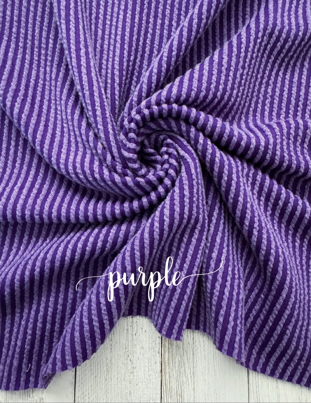 Purple Rip WAVED Purple RIB KNIT | Rib Knit | Stretchy Fabric | Rib Fabric ...