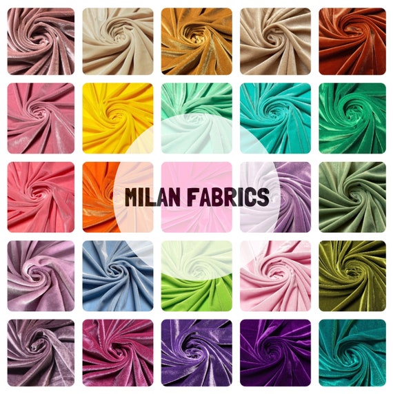 VELVET | Stretch velvet | polyester stretch velvet | Fabric by the yard | Bows