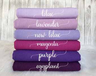 RIB KNIT | 4x2 | light weight | stretchy | ribbed knit | fabric by the yard/ half yard