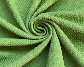 BULLET Pistachio fabric | Liverpool | Stretch Fabric | Spandex | Solid Fabric | Textured fabric | Bows fabric | Liverpool fabric
