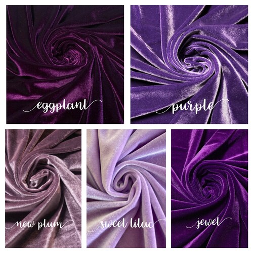 VELVET Stretch Velvet Polyester Stretch Velvet Fabric by Etsy