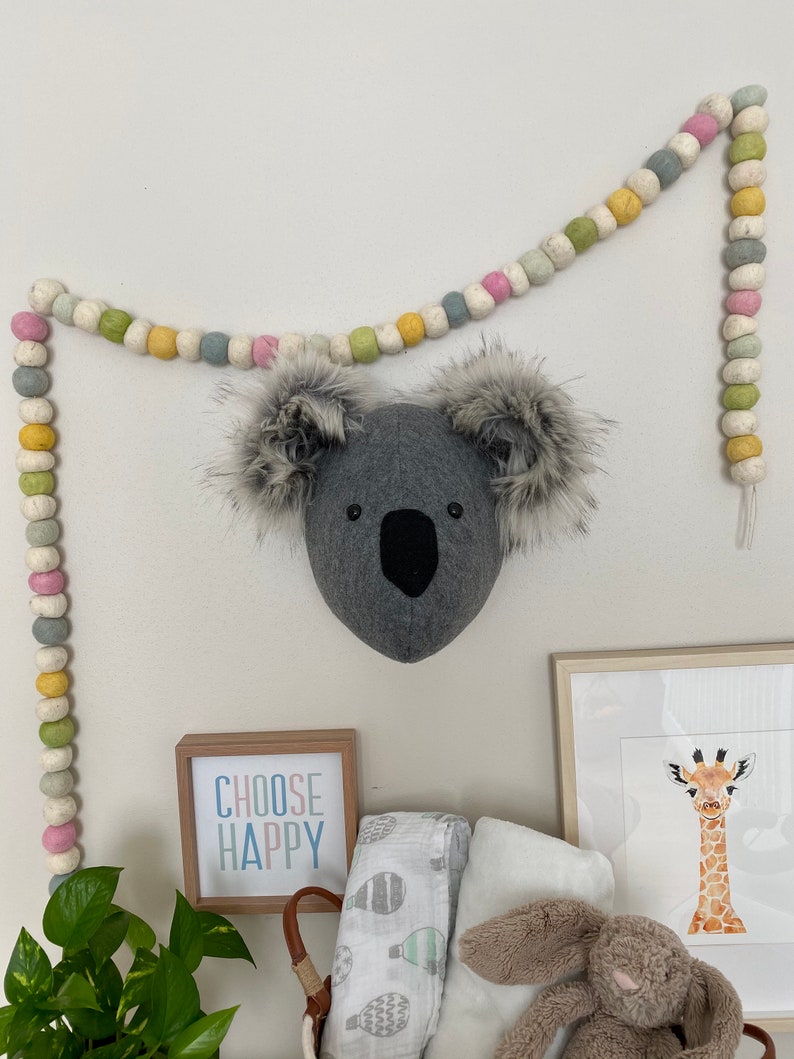 Large Faux Taxidermy Koala Head/ Wall Mounted Animal Head/ Etsy