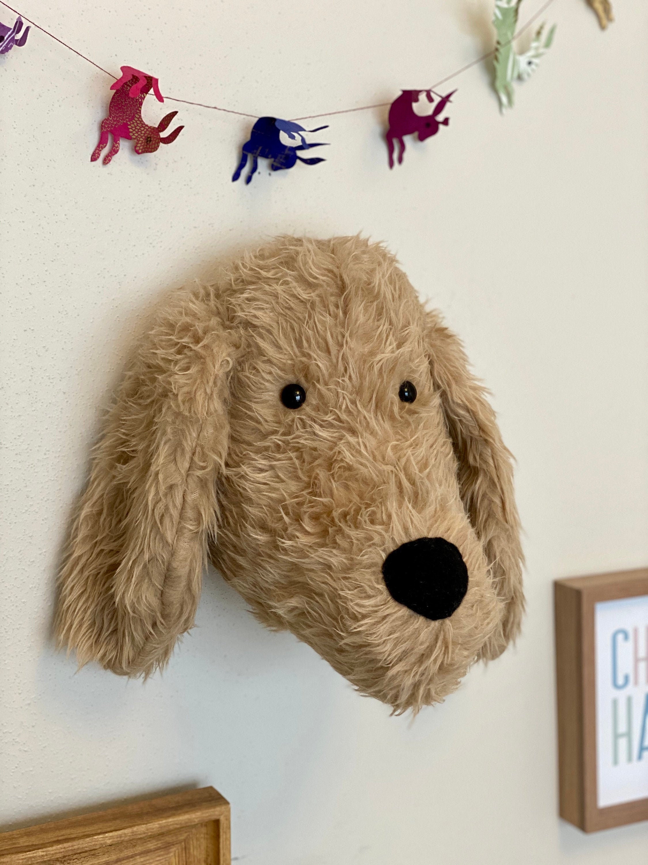 stuffed goldendoodle dog