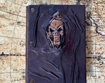 Handcrafted Pirate notebook, army of the death leather journal