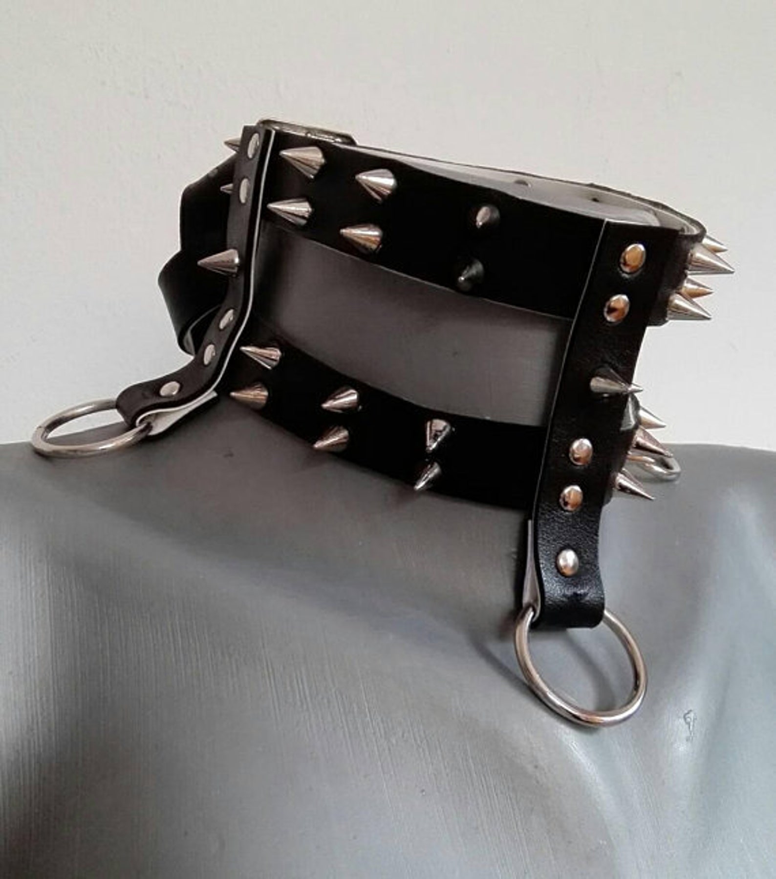 Leather Neck Collar Necklace BDSM Fetish Wear Bondage Gear Etsy