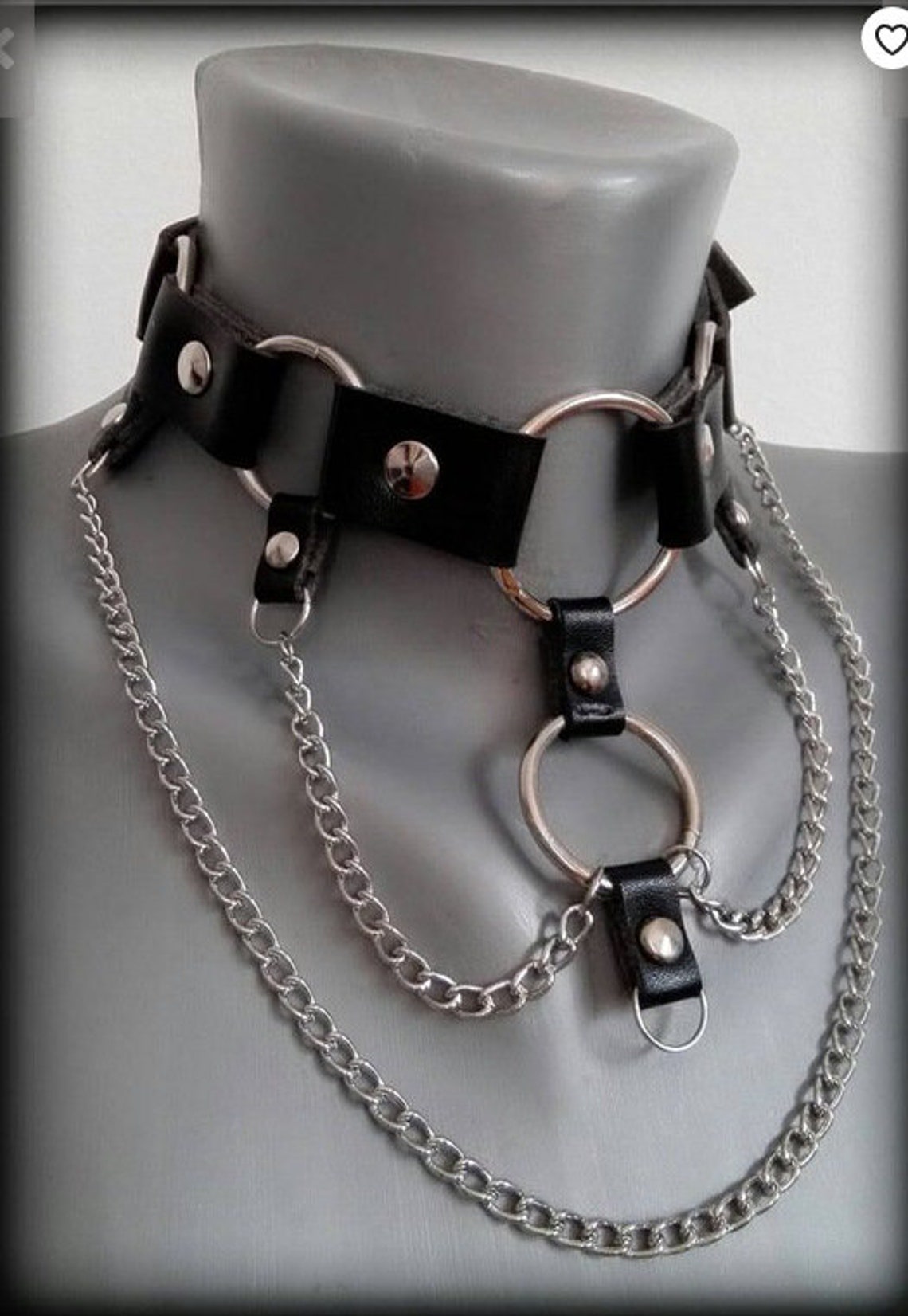 Leather Neck Collar Necklace BDSM Fetish Wear Bondage Gear - Etsy