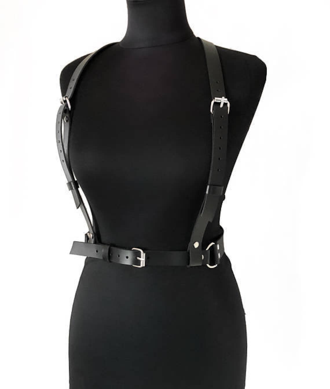 Harness Belt Body Harness PU Leather Harness Belt BDSM Bondage Gear Etsy