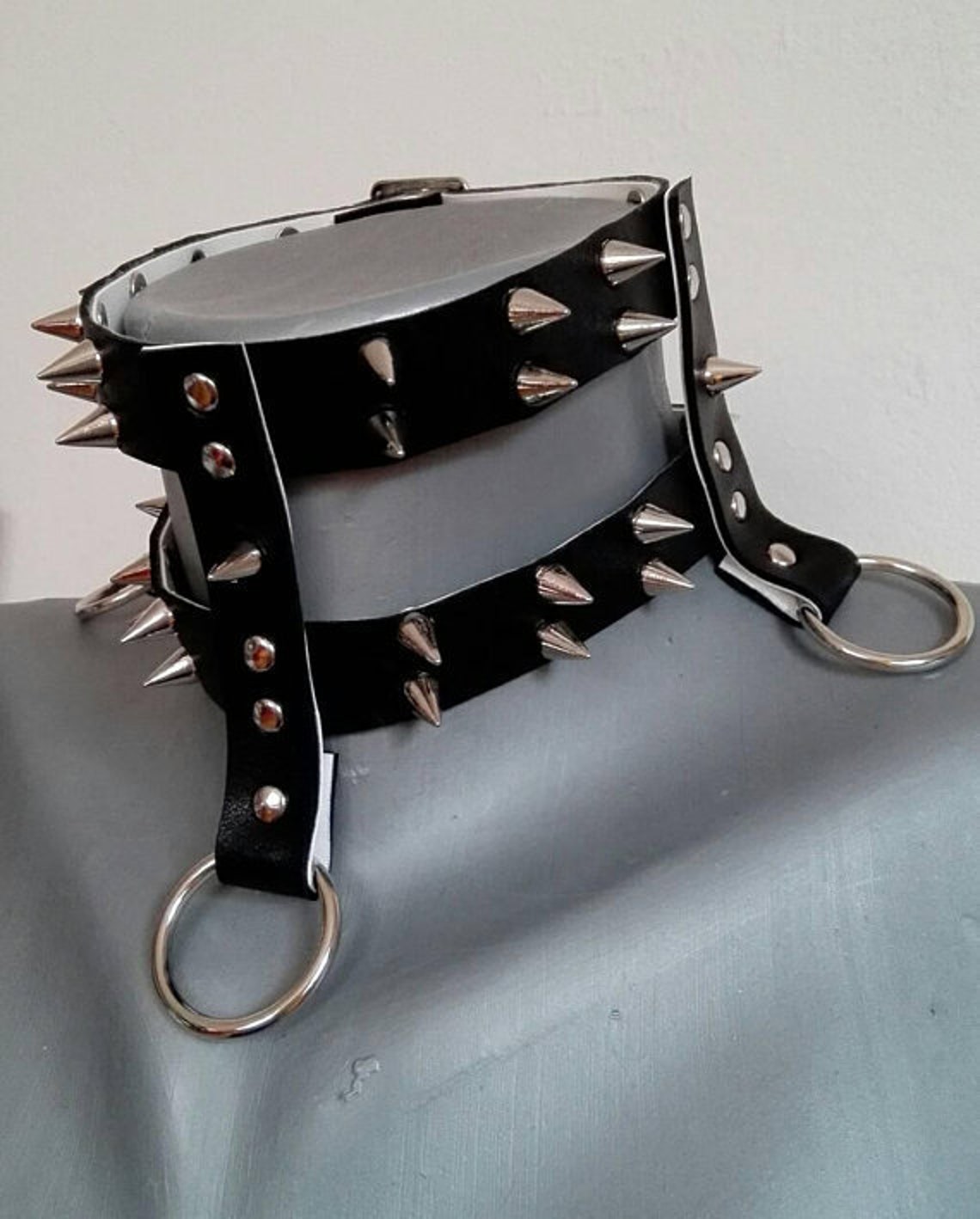 Leather Neck Collar Necklace BDSM Fetish Wear Bondage Gear Etsy