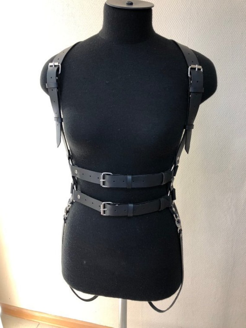 Anneaux De Jambe Gothiques En Cuir PU, Ceinture De Harnais De