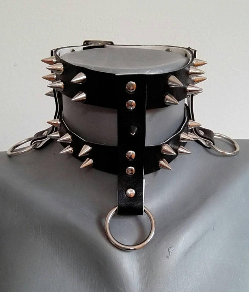 Leather Neck Collar Necklace BDSM Fetish Wear Bondage Gear Etsy