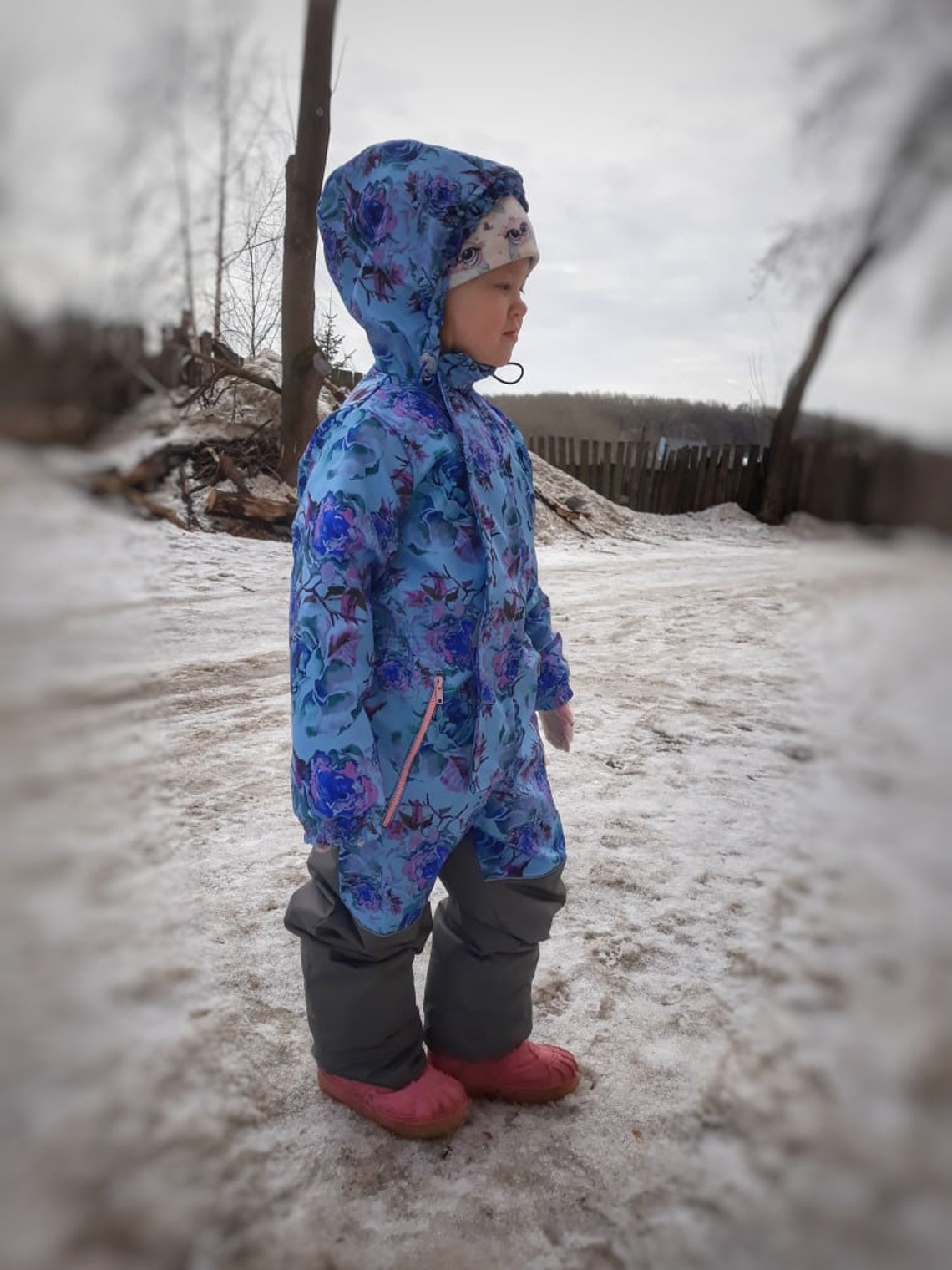 Toddler snowsuit Childrens snowsuit Kids one piece snowsuit Etsy