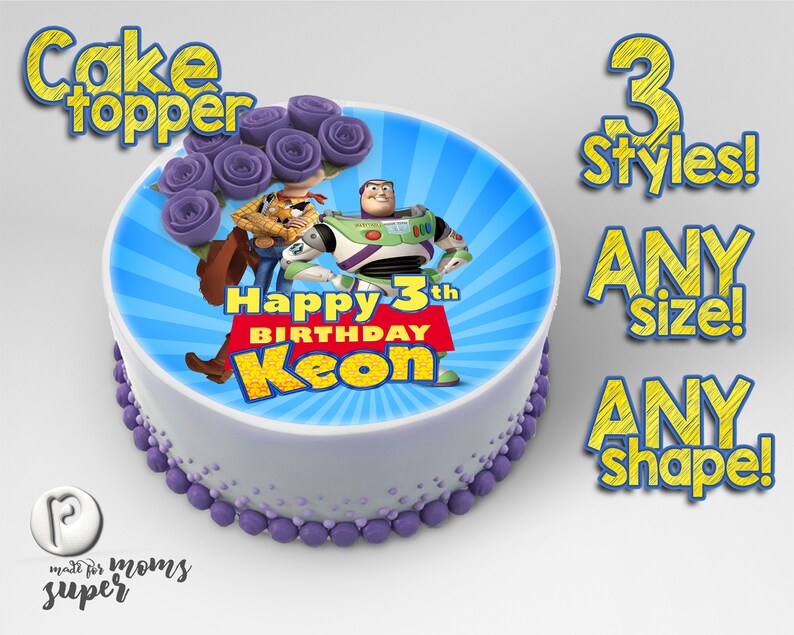 Toy Story 4 Edible Cake Topper Etsy