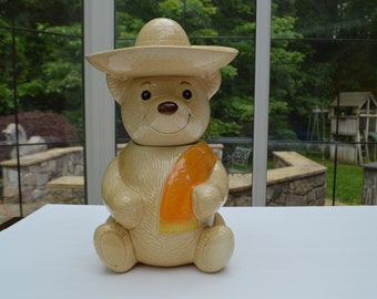 Vintage Metlox Poppy Trail Poncho the Teddy Bear With Sombrero