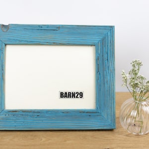 Rustic natural reclaimed wood picture Frame from old barns colored shabby chiq Handmade Upcycled Photo Frame image 8
