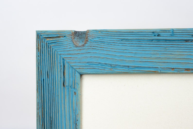 Rustic natural reclaimed wood picture Frame from old barns colored shabby chiq Handmade Upcycled Photo Frame image 5