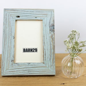 Rustic natural reclaimed wood picture Frame from old barns colored shabby chiq Handmade Upcycled Photo Frame image 7