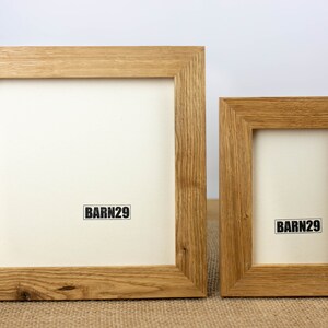 Rustic Handmade Oak Wood Frame Natural Solid Wood Picture Frame for Family Photographs and Artwork image 6