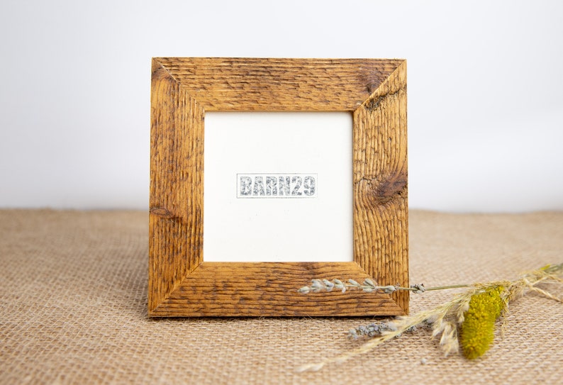 Old Barn picture frame made of old wood upcycling unique, wooden vintage frame, handmade wooden frame, wall decoration made of wood image 4