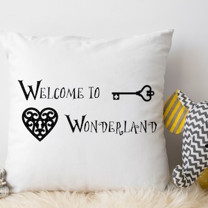 Welcome to Wonderland Svg, Alice in Wonderland Svg, Welcome to Wonderland Sign, Wonderland Design Svg Png Eps Dxf Cut Files Digital Download