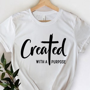 Created With A Propose Svg, Christian Svg, Self Love Svg, Easter Svg, Religious Svg, Faith Svg, Bible Verse Svg Png Eps Dxf Instant Download