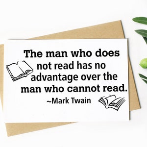 Mark Twain Quote SVG: Reading & Education Files (Digital Download)