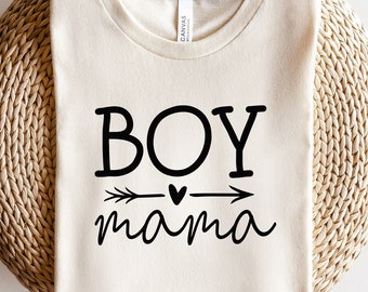 Boy Mama Arrow Heart Svg: Mother's Day Shirt Design (Digital Download)