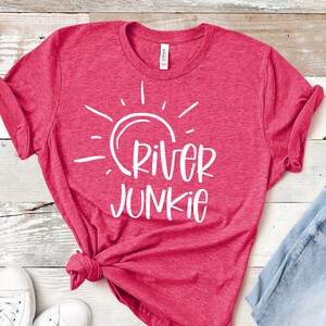 River Junkie Svg, Summer Svg, Vacation Svg Shirt Design, River Svg, Summer Time Svg, Camping Shirt Design Svg Png Eps Dxf Instant Download