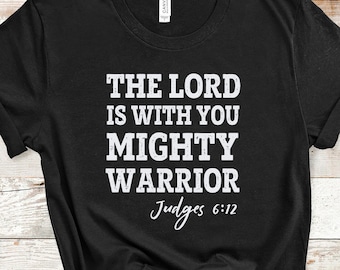 Lord Is With You Mighty Warrior SVG: Religious Bible Quote (Digital Download)