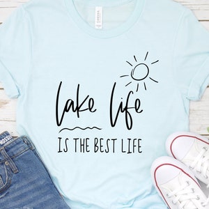 Lake Life Shirt Svg: Summer Sayings Design (Digital Download)