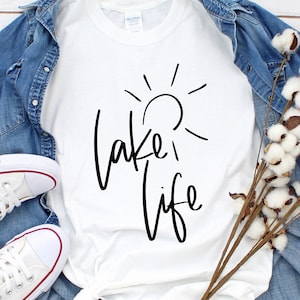 Lake Life Svg Shirt Design, Summer Svg, Lake Life Svg, Lake Junkie Svg, Camper Svg, Vacation Svg, Lake Life Svg Png Eps Dxf Instant Download