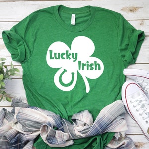 St Patricks Day Svg, Lucky Irish Svg, Shamrock Svg, Lucky Svg Shirt Design, Happy St Patricks Day Svg Png Eps Dxf Files Instant Download