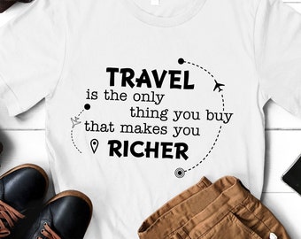 Travel Quote SVG: Adventure Shirt Design (Digital Download)
