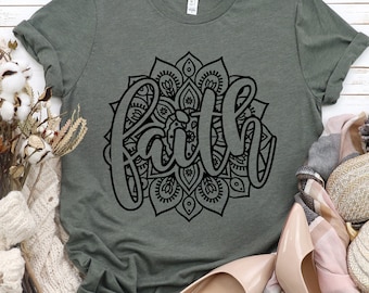 Faith Mandala SVG: Christian Shirt Design (Digital Download)