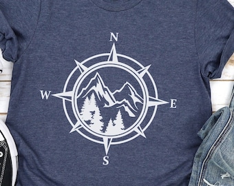 Mountain Compass SVG: Adventure Travel Cut Files (Digital Download)