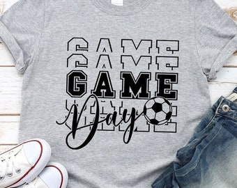 Game Day Soccer SVG: Mom Life, Shirt Design (Digital Download)