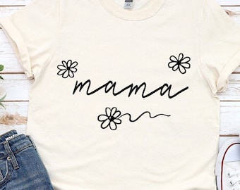 Floral Mama SVG: Diseño de camiseta para el Día de la Madre (Descarga digital)