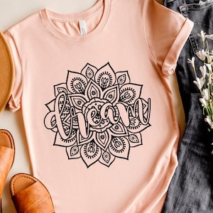 Dream Mandala Svg, Dream Shirt Svg, Mandala Tee Svg, Dream Svg Design, Boho Svg, Dream Big Svg Png Eps Dxf File Instant Download Cricut