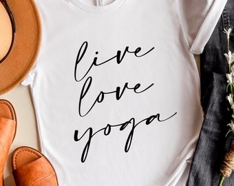 Live Love Yoga SVG, Cricut Cut Files (Digital Download)