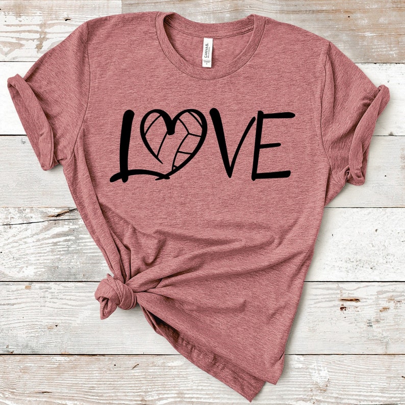 Volleyball Love SVG Volleyball Love Shirt SVG Volleyball Etsy